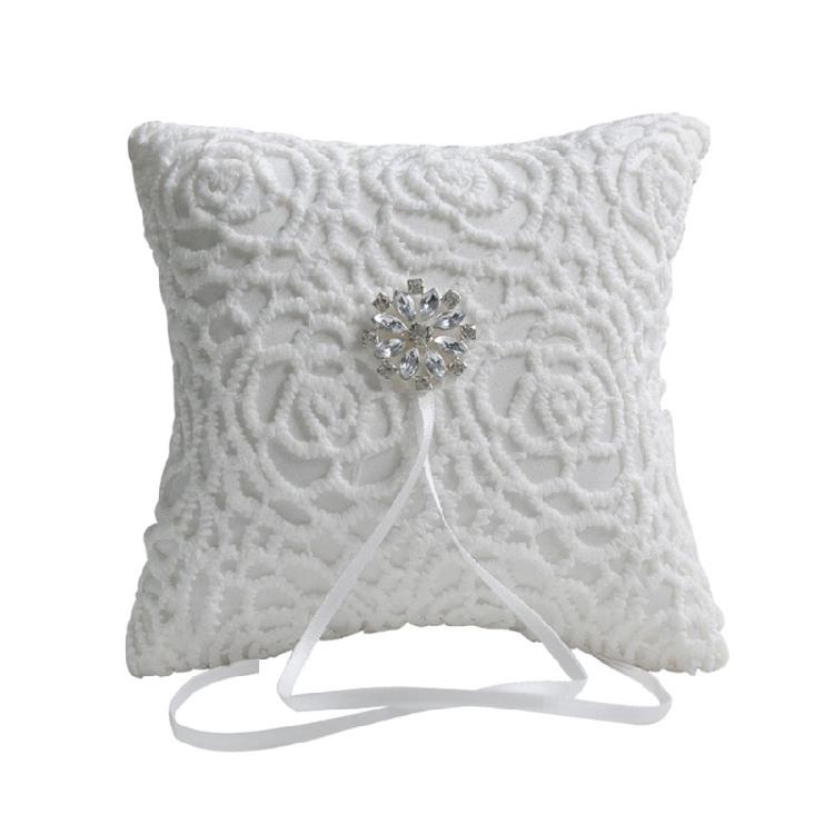 Мягкая подушечка для колец Изысканная подушка для свадебных колец Роскошная подушка для помолвок и вечеринок 1