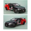 1/18 Nissan Skyline Ares GTR GT-R R34 Alloy Track Sports Car Model Diecast Metal Racing Car Vehicle Model Sound and Light Kids Toy Gift