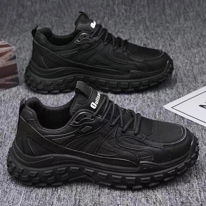 Dad Shoes Autumn Mesh Breathable Wear-resistant Casual Shoes Non-slip Tire Sole Sports Running Shoes Men's Shoes
