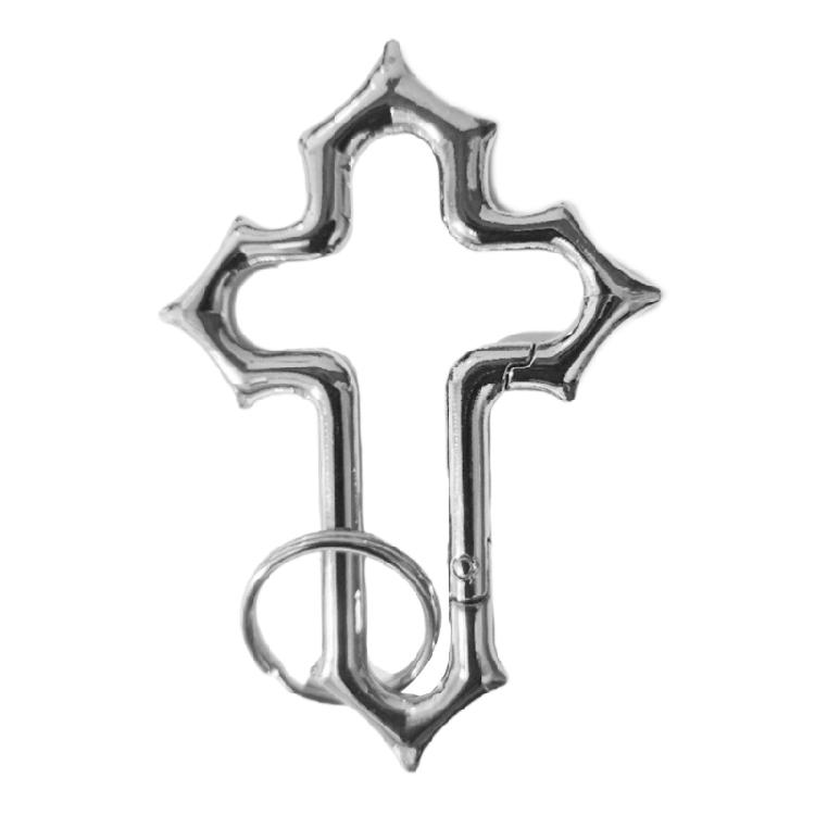 Многофункциональный пружинный перекрещенный брелок-аксессуар из цинкового сплава Распятие Брелок Универсальный брелок для сумки 1