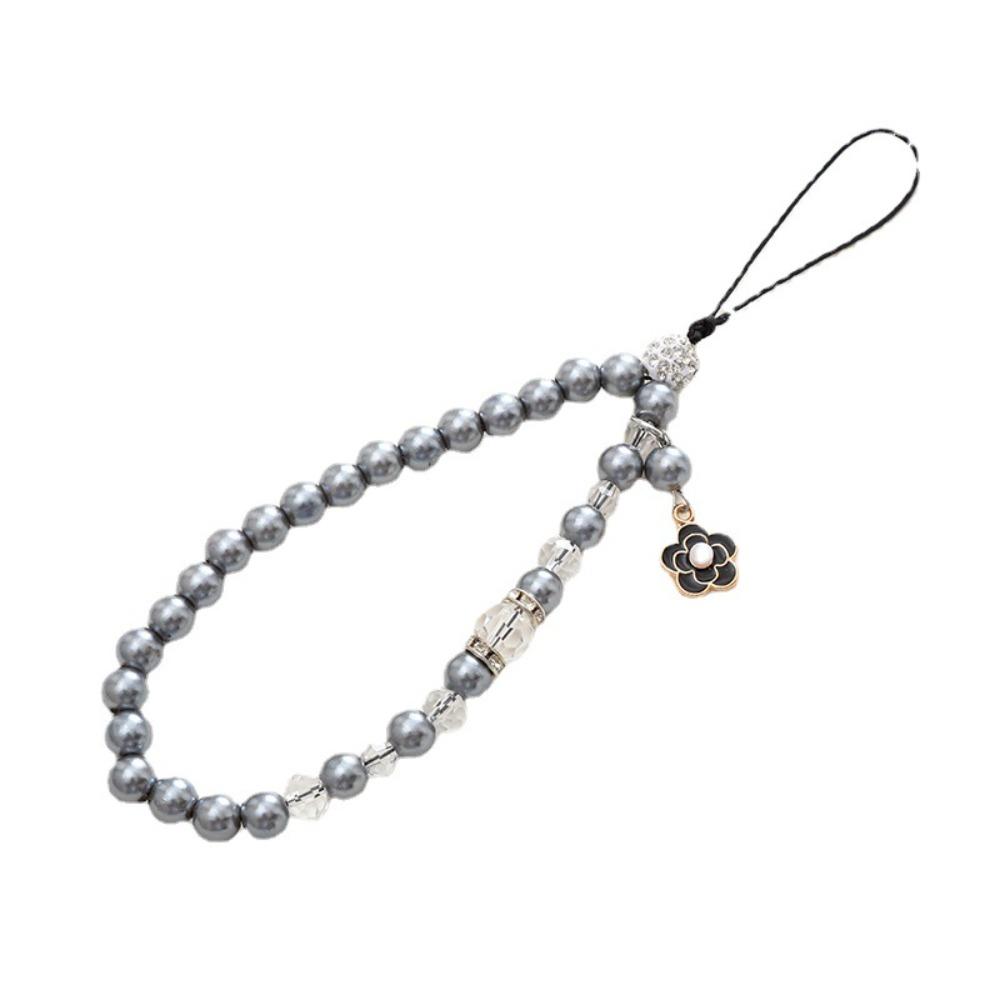 Beaded Beaded Phone Lanyard Wrist Strap Cellphone Charm Ins Pearl Phone Chain  Bag Pendant