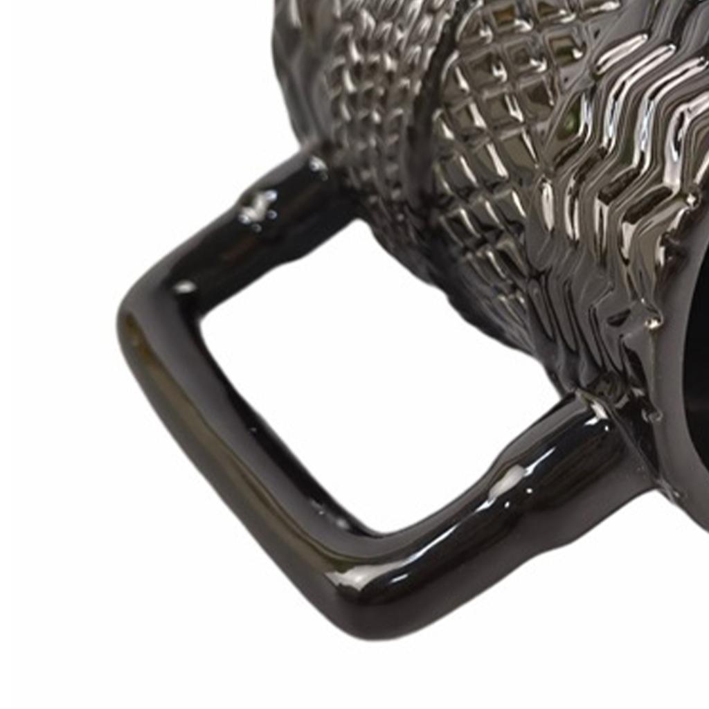 380ml Coffee Mug Stacking Tyre Pattern Nordic Style Irregular Ceramics Tea Cup for Home Kitchen