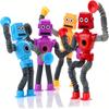 4 Pcs Telescopic Suction Cup Robot Toy, Coolest Pop Tubes Sensory Toys For ToddlersEducational Fidget Toys Robot Party Favors,Perfect Holiday Gift