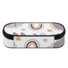 Pencil Bag Large Capacity Strong Polyester Fabric Secure Zipper with Main Compartment Mesh Pocket and Pen Slots for Everyday Study