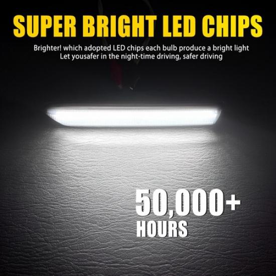 2X LED Front Side Marker White Light 2004-2008 Lamp Set Fit Acura TL 33850SEPA01