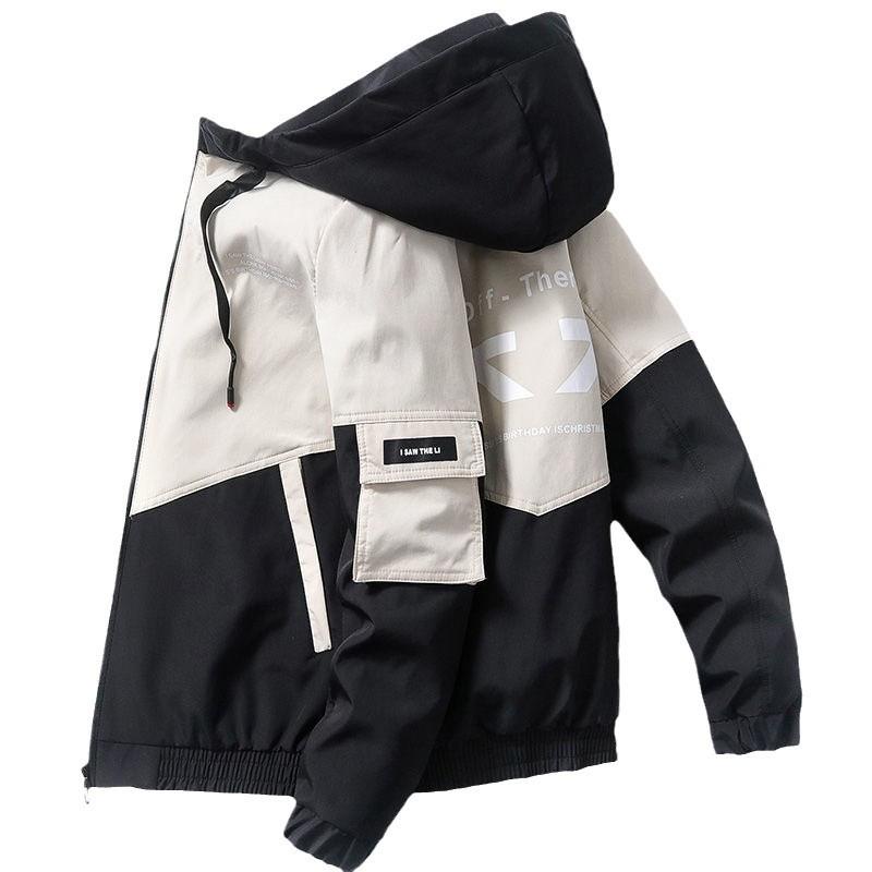 Men's Trendy Korean Style Jacket - Versatile Spring & Autumn Coat for Teens