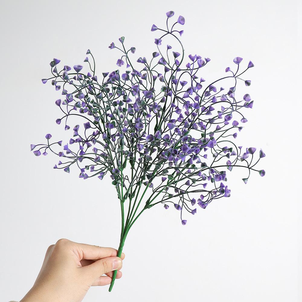 

1/3Pcs Artificial Plant Bouquet Lavender Fake Flowers for Home Room Decor Garden Wedding Decoration Outdoor DIY Vases Ornament 1Pcs фиолетовый