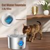 Wholesale 2.2L/2.8L/3.2L/4L Automatic Cat Water Fountain Stainless Steel Dog Dispenser for Cats Water Drinker with Filter