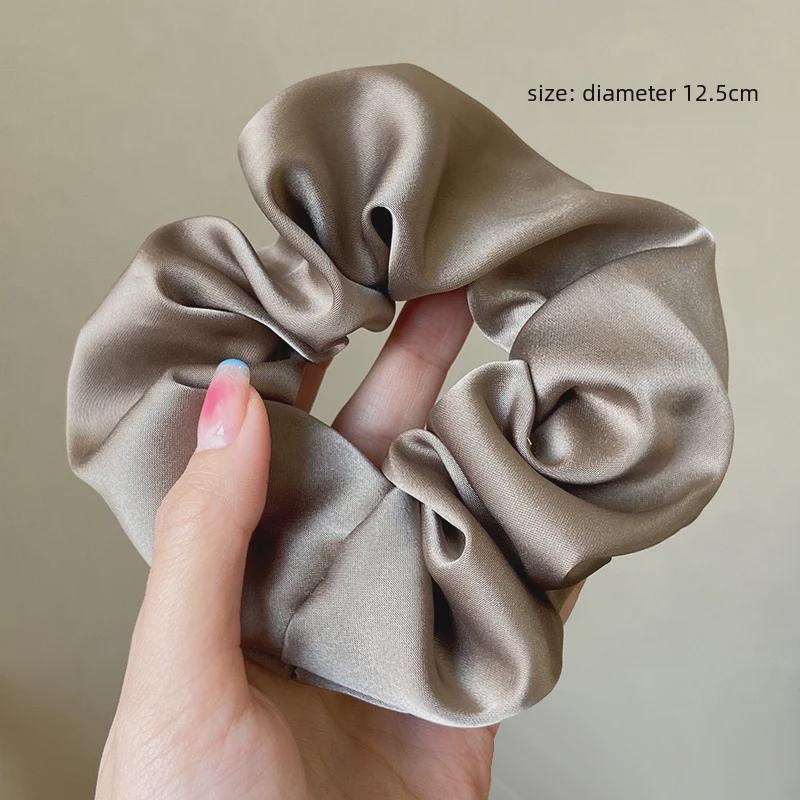 

Тондэмун Шелковисто-атласный кофейный ободок для волос в виде толстой кишки для женщин света кофе