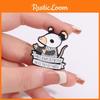 Mouse Adorable Cartoon Brooch Creative Letter Pin Unique Fashion Accessory For All