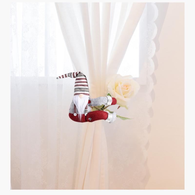 Home Decoration Products, Striped Hats, Forest Elderly People, Side Embrace Curtains, Buckle Doors, Hang Door Curtains, Hang Curtains