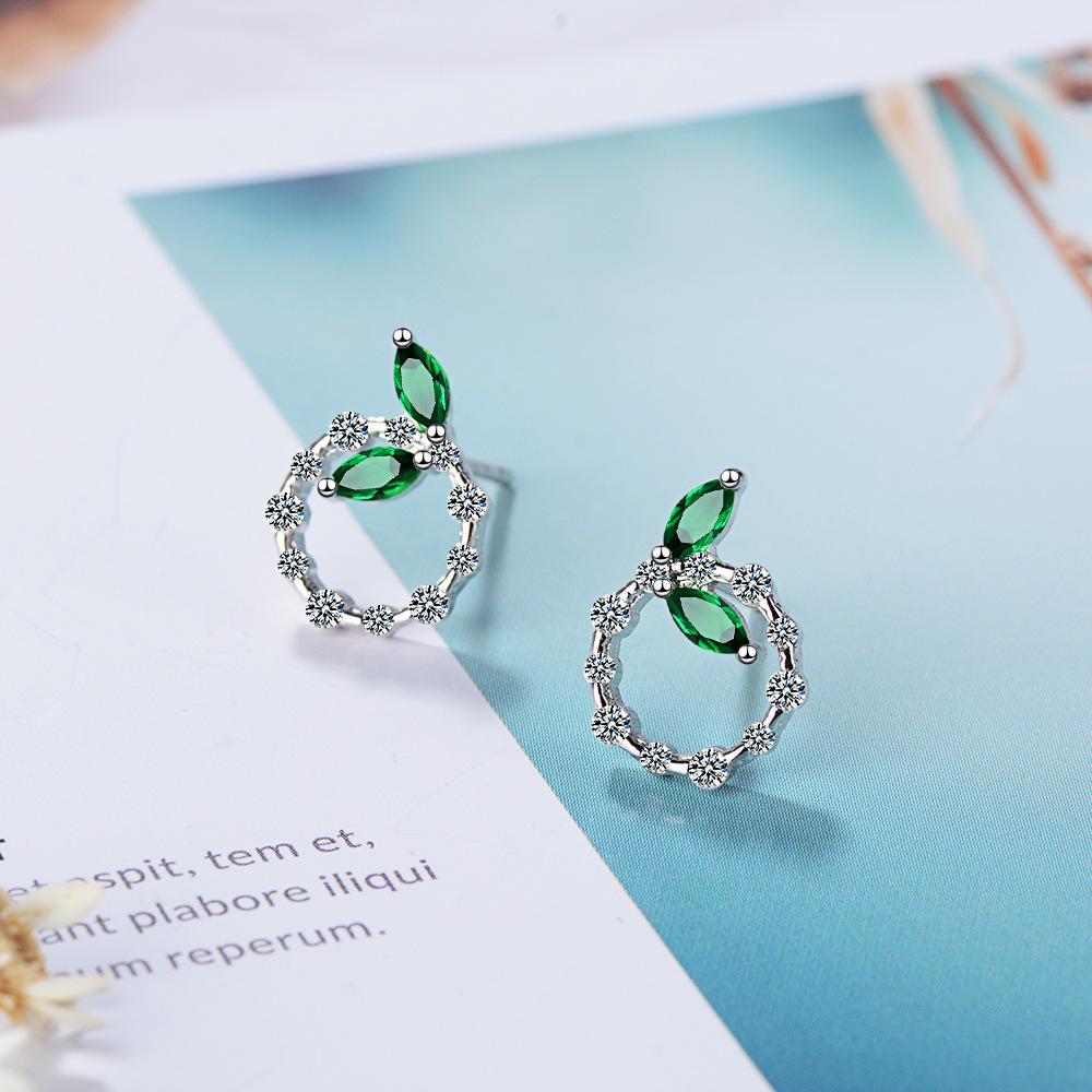 925 Sterling Silver Hot Snake AAA Zircon Stud Earrings for Women Exquisite Student Girlfriend Jewelry Accessories Wedding Party