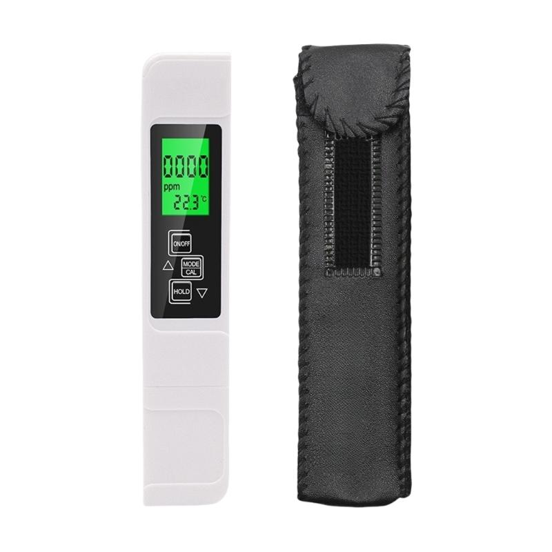 Multifunctional Water Quality Tester Monitors TDS & Temperature ABS Perfect for Household Aquariums Pool & Laboratory