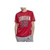 Jordan Kids Letter Print Crew Neck T-Shirt Kids Tops Gym-Red HA4950-678