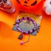 Punk Halloween Ghost Bat Pendant Beaded Bracelets For Women Men Hip Hop Bangles Party Jewelry Gifts