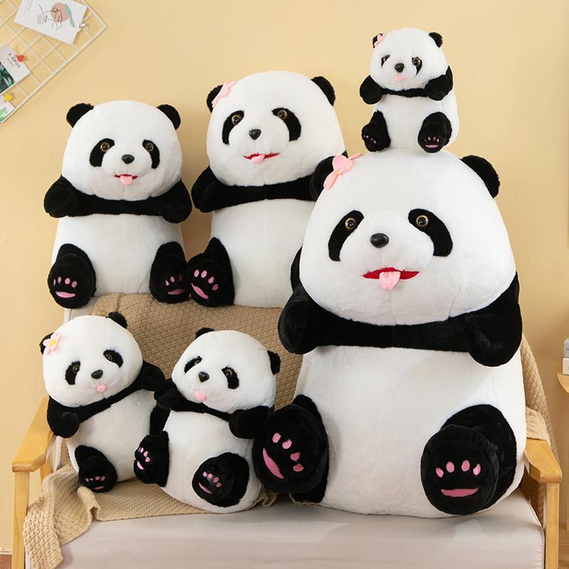 Cute Panda Plush Toy New Arrival Perfect Gift For Girls Soft And Cuddly 25cm Height