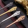 24 Pcs 18/10 Stainless Steel Black Gold Silver Cutlery Dinnerware Meat Knives Coffee Spoon Fork Flatware Set Dishwasher Safe