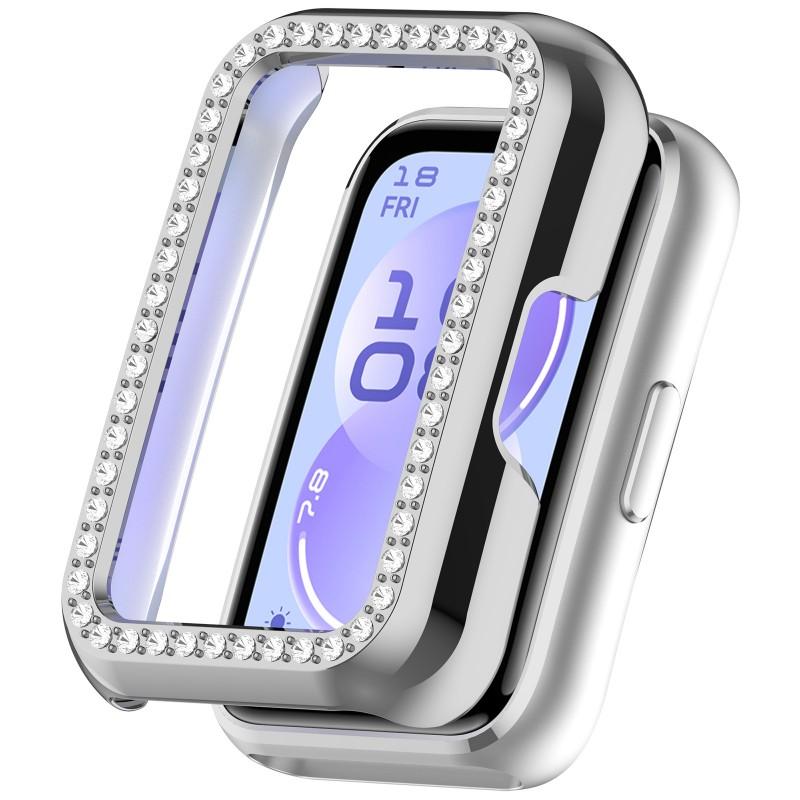 Bling PC Hollow Case Cover for Huawei Band11/11Pro Smart Watch Diamond Crystal Bumper Shell for Huawei Band11Pro NFC Accessorie