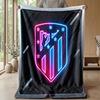 Atletico Madrid Theme blanket Soft Flannel Blanket Plush Throw Blanket Cozy Sofa Bed Blanket for Home Decor