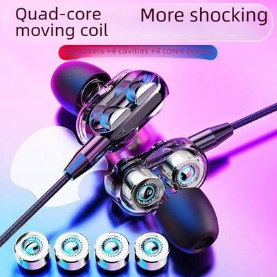 Neuer dynamischer In-Ear-Gaming-Kopfhörer mit Mikrofon, kompatibel mit Geräten von Apple, Huawei, Samsung, OPPO und Vivo.