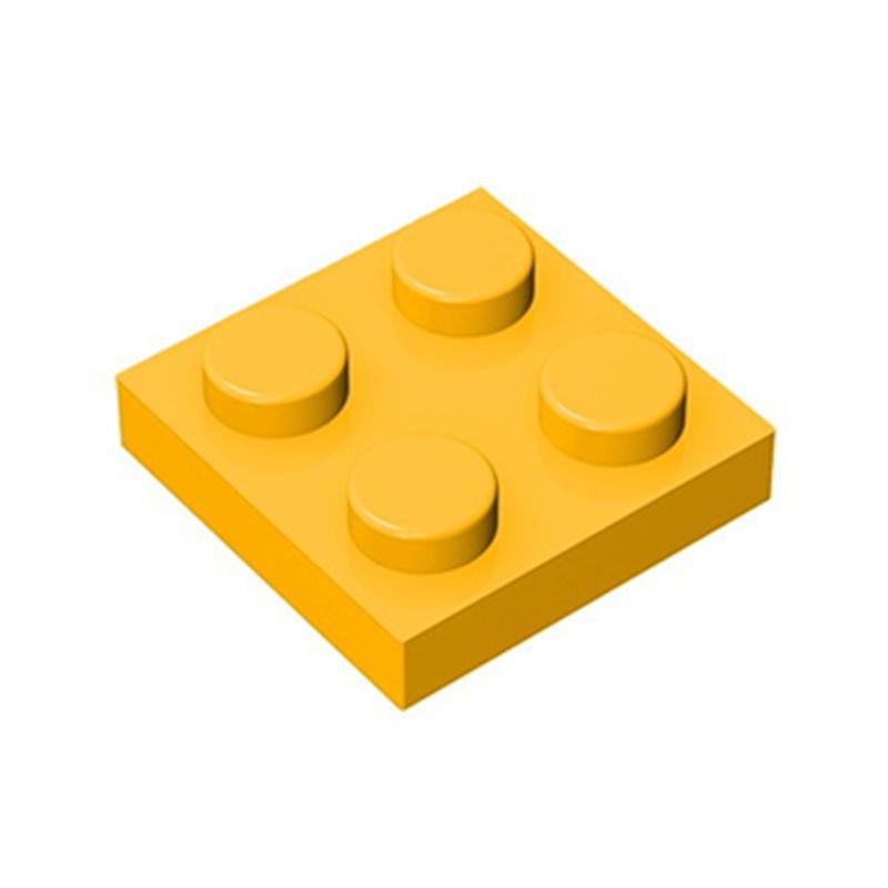 80pcs Plate 2x2 Dots Muilt-Colored Compatible with 3022 94148 Self-Locking Bricks Building Blocks Toys Accessories