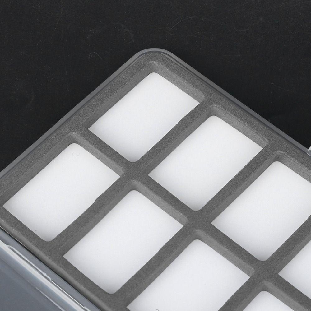 with Foam Fish Hook Storage Box Clear Lid Fly Fishing Boxes Fishing Tackle Box Fish Hook Storage