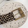 Youth Fashion Belt Elegant Leopards Belt Trendy Animal Print Soft Waistband for Lasting Use Fashionable Attires