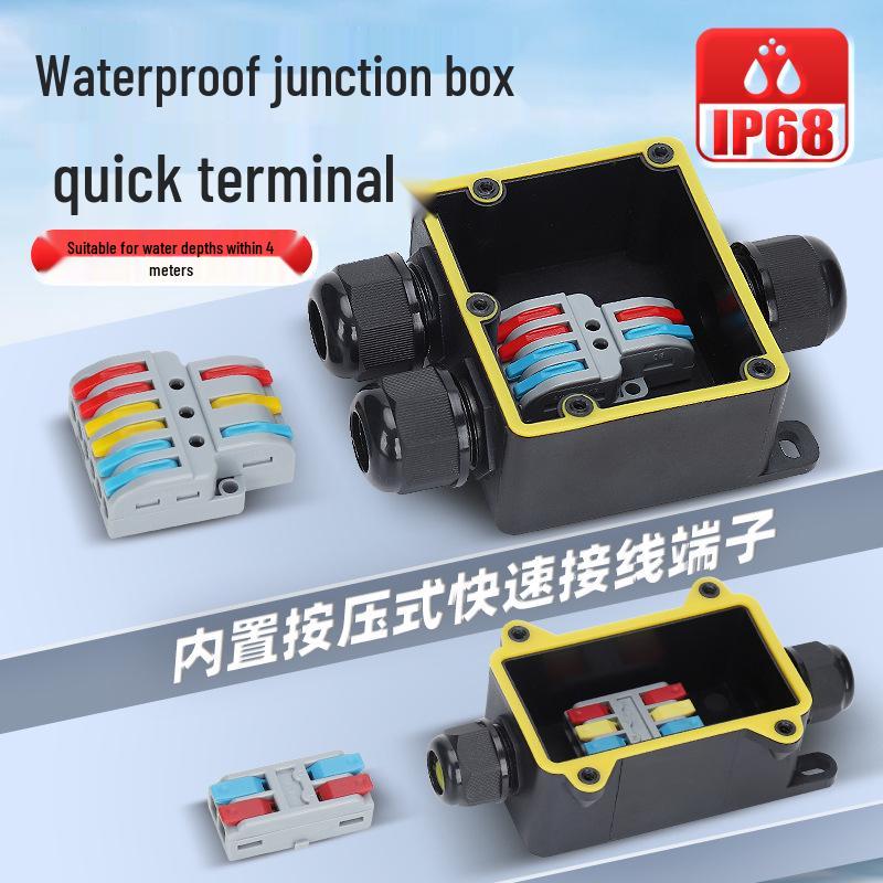 Boîte de jonction de terminal étanche IP68 pour usage extérieur, submersible et étanche à la pluie, idéale pour les lampadaires.