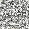 Acrylic English Letter Cube Beads For DIY Necklace Bracelet Earrings Jewelry Making Craft Accessories