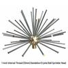 All-Copper Dandelion Crystal Ball Fountain Set for Park and Courtyard Landscaping