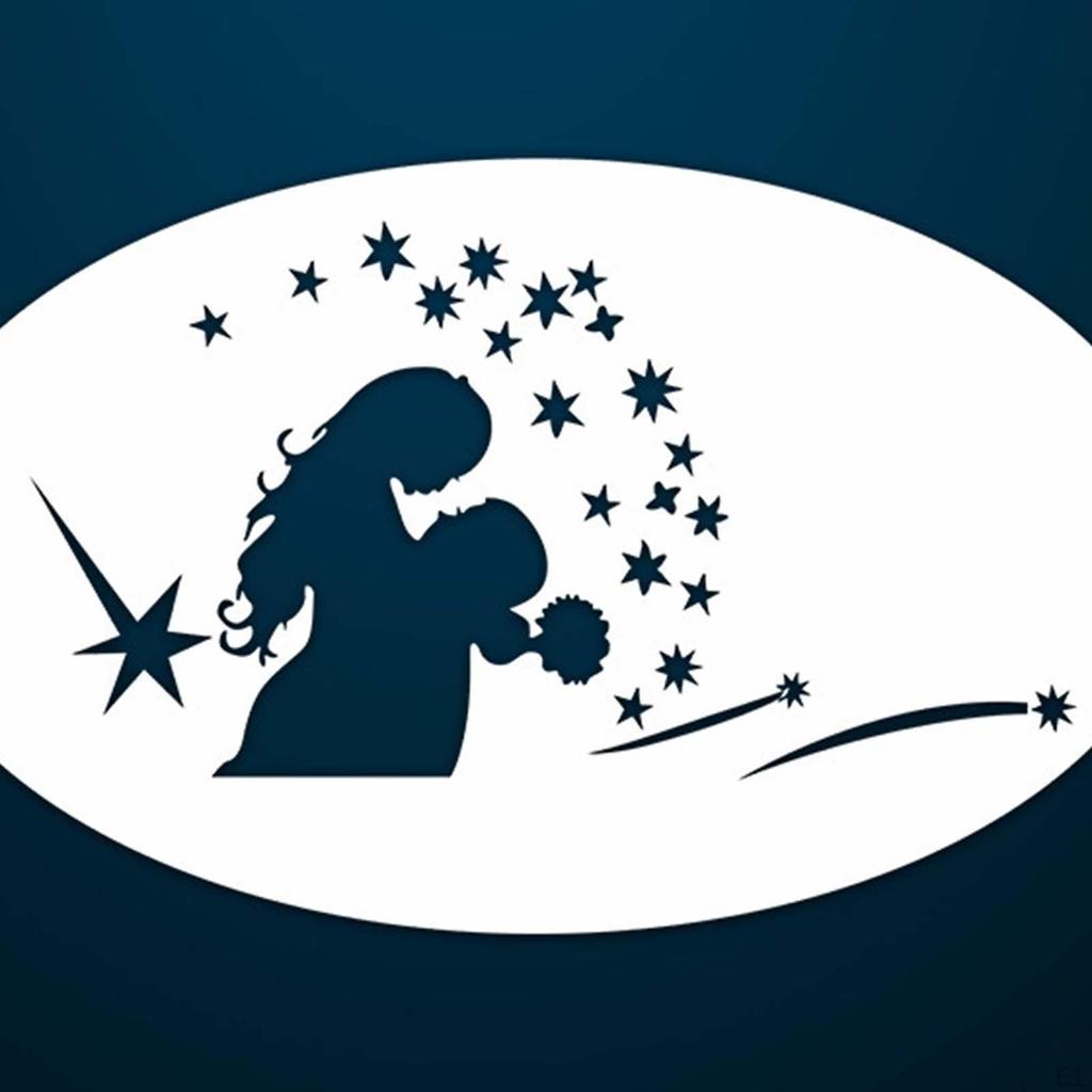 18x stencil con motivi per il viso Body Art, vari modelli, per il carnevale di Halloween a tema