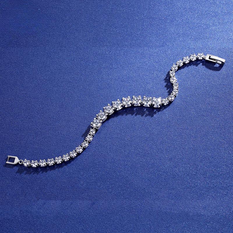 Bracelet tête de taureau en argent Sterling S925 pour femmes, Style coréen, à la mode, plein de diamants