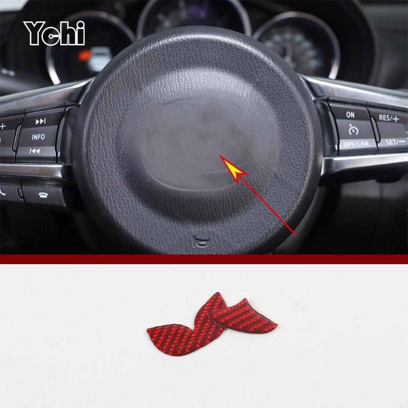 Red Soft Carbon Fiber For Mazda MX-5 NC 202016-2026 Car Center Control Interior Sticker Car Modification Accessories