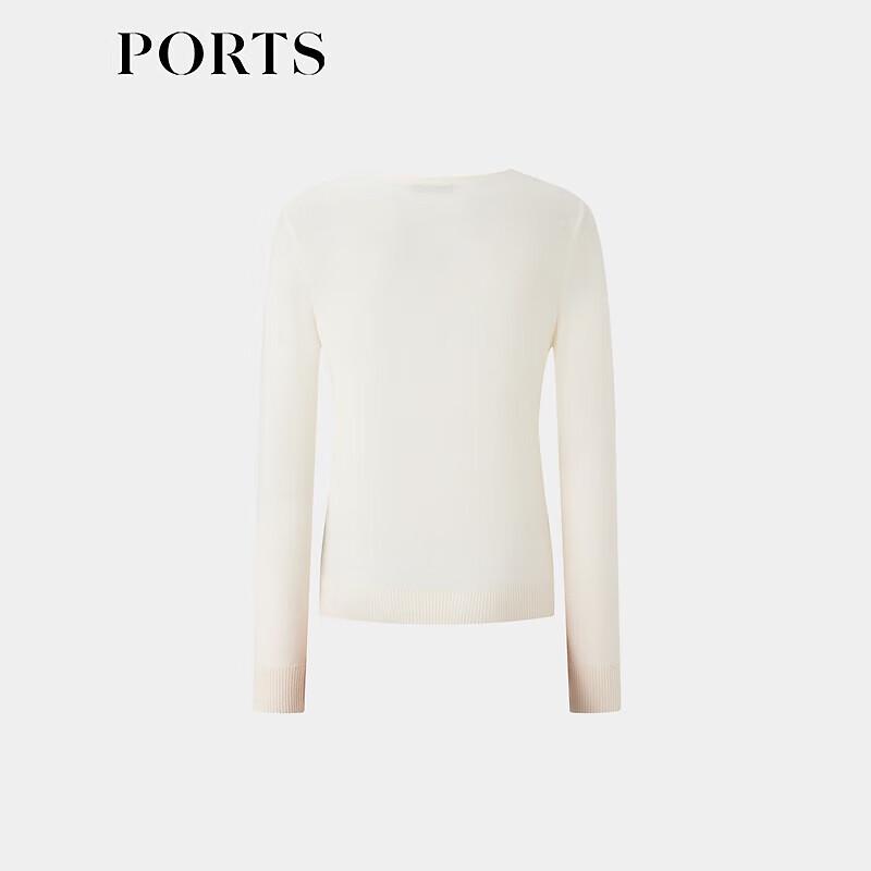 PORTS Women's Silk Cashmere Jacquard Knit Sweater