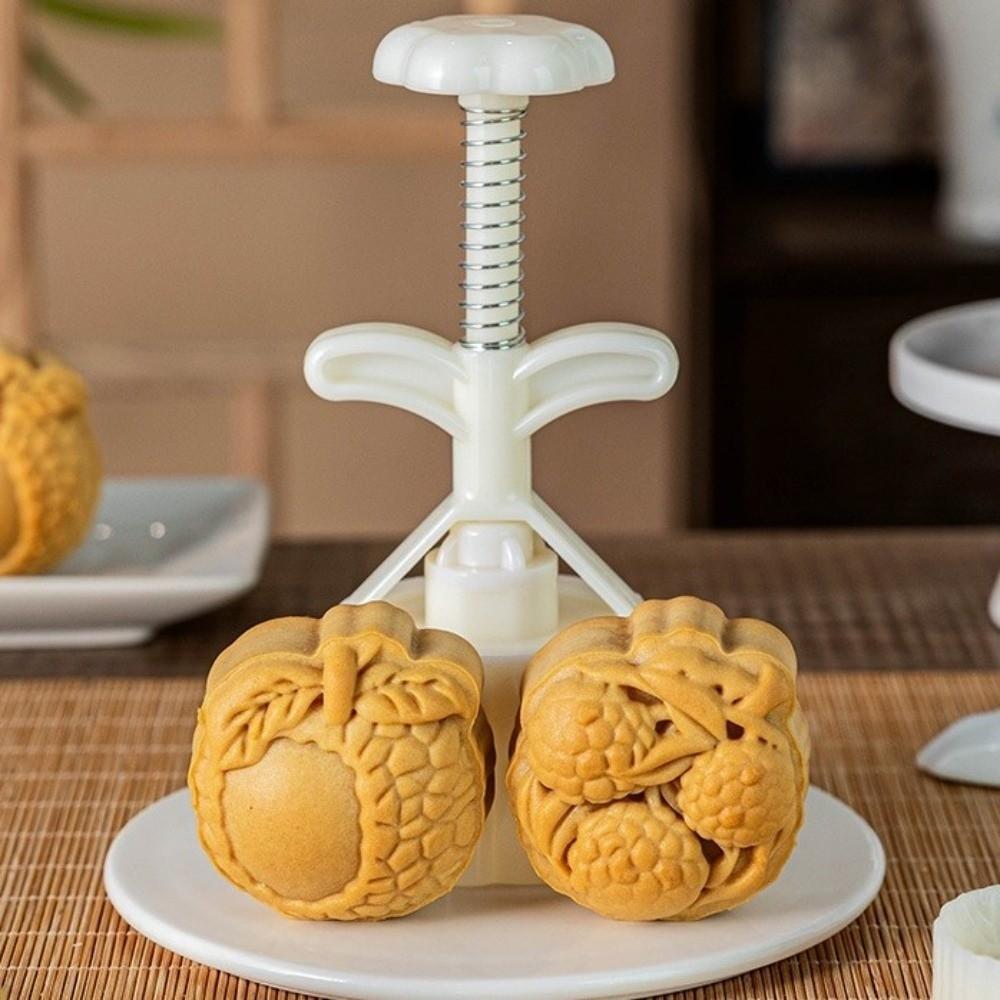 3D Litchi Shaped Mooncake Mold Non-Stick Cookie Stamp Easy Clean Pastries Mold  Mid-Autumn Festival