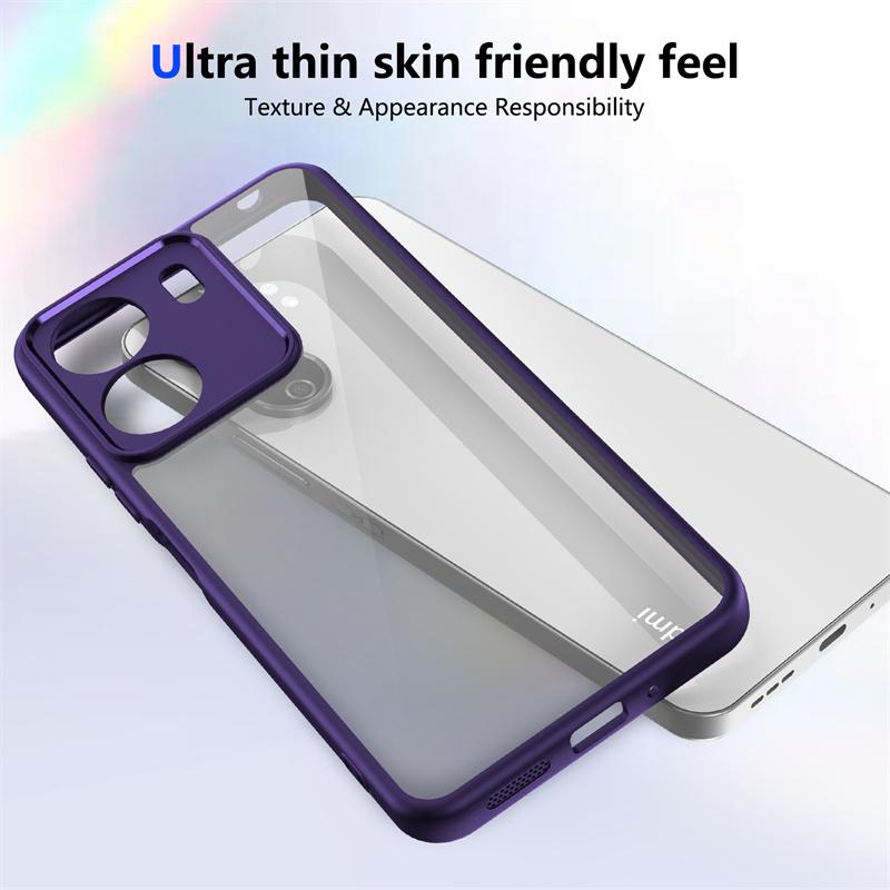Transparent PC Soft TPU Cover For Xiaomi Redmi 13C 4G Poco C65 Case Clear Lens Protect Coque for Pocco Poko Little C65 Redmi13C