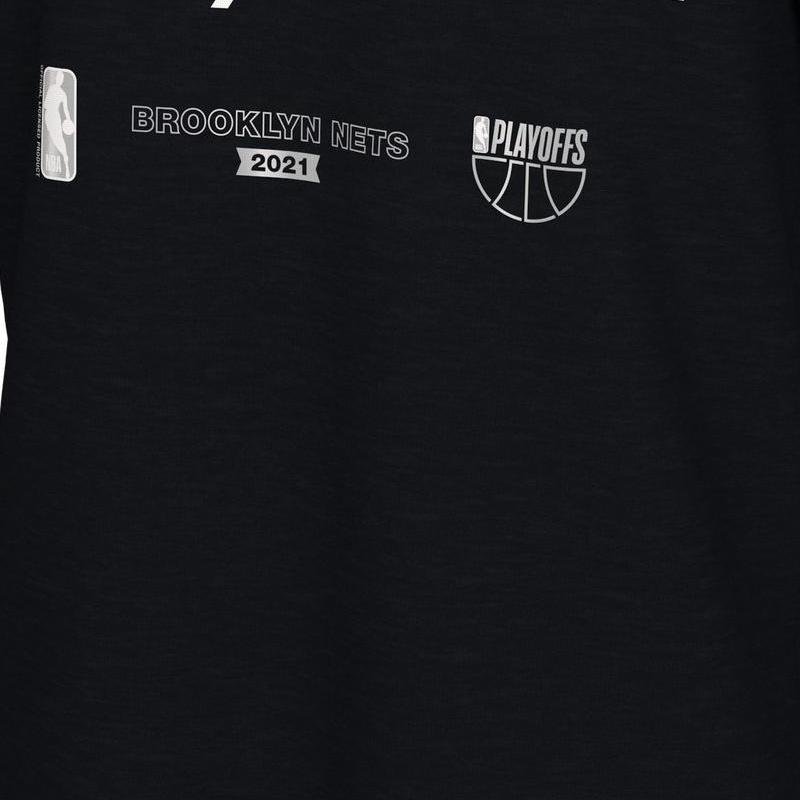 Nike Brooklyn Nets Alphabet Print Round Neck Pullover T-Shirt Men Tops Black DQ8984-010