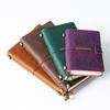 7 Farben 4 Größen Reisetagebuch Echtes Leder Cover Handgefertigtes Notizbuch DIY A5 Tagebuch Büro Schule Notizbuch Kostenlose Namensprägung