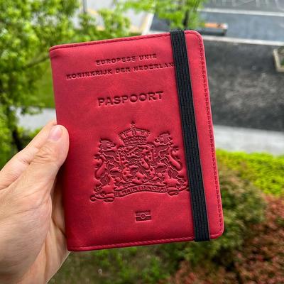 Travel Accessories Netherlands Passport Cover Nederland ID Bank Card PU Leather Dutch Passport Cover