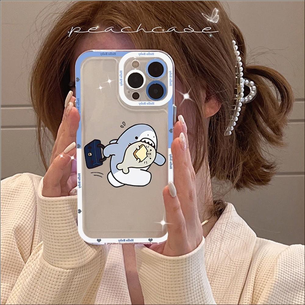 Funny Shark Phone Case For IPhone 14 13 12 11 Pro Max XS X XR SE 2020 6 7 8 Plus Mini Protective Cover