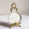 Zinc Alloy Photo Frame Holder Reusable Item Storage Rack Antique Decoration Ornament  Wedding Use