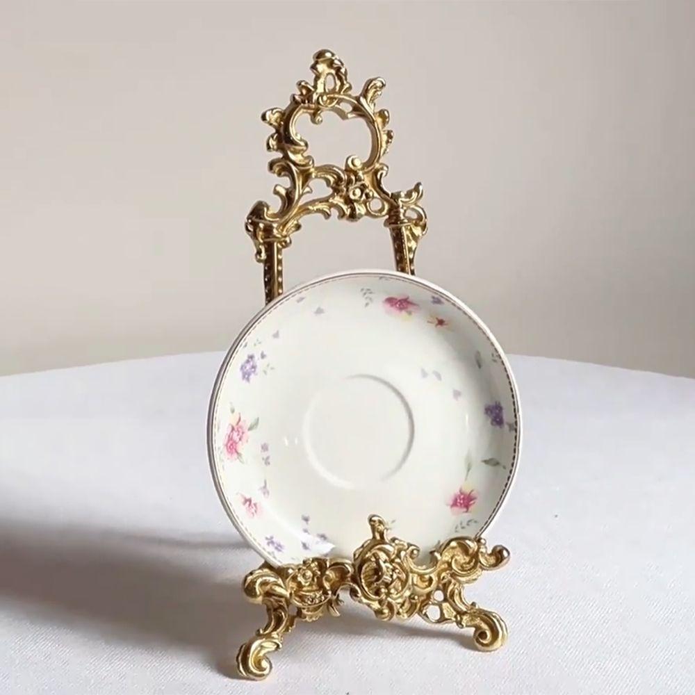 Zinc Alloy Photo Frame Holder Reusable Item Storage Rack Antique Decoration Ornament  Wedding Use