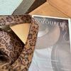 Korean Leopard Print Canvas Tote Bag - Autumn/Winter Casual, Large Capacity, Lazy Style Shoulder Bag