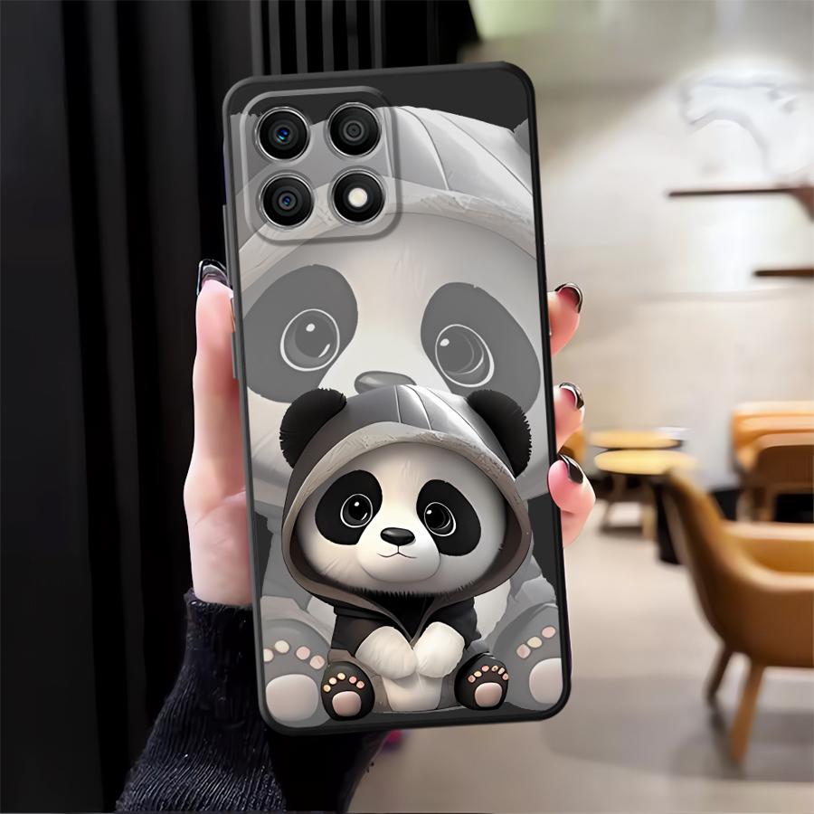 Cute Panda Case for Honor Magic5Lite X7 70 90 X8 X9a X5b 200 400 Lite X6 8X Funda Phone Cover