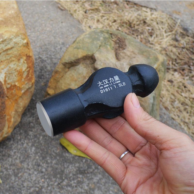 1.5 Lb Round Head Iron Hammer, Handleless 2 Lb Sledgehammer