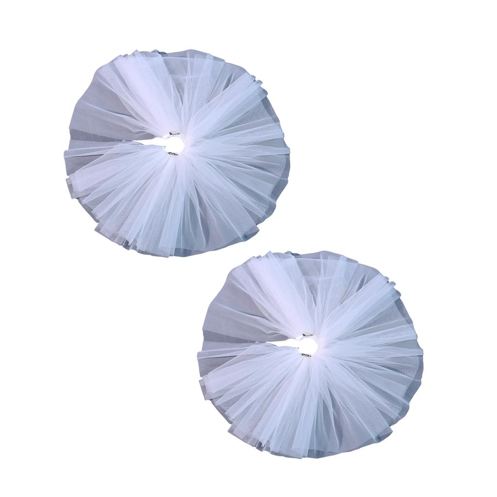 Epaulet Shoulder Cover Tulle Wing for Dance Stage Play Costume Party Carnivals Bride Evil Wing Mesh Costume