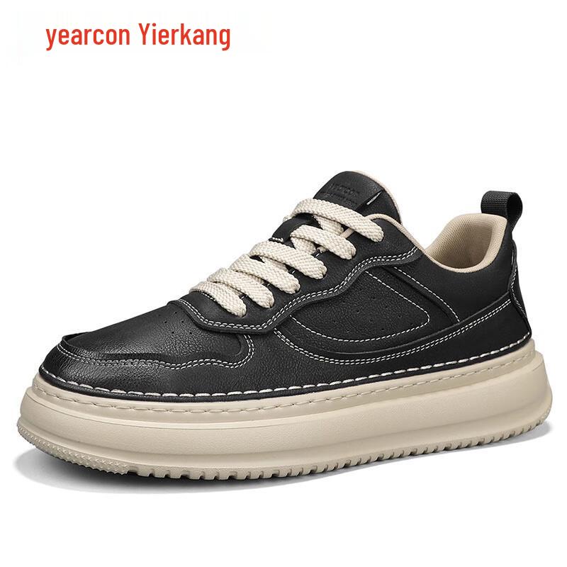 Yearcon Men s Versatile Thick-Sole Casual Skate Shoes 40