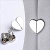 8PCS Heart-Shaped Magnetic Curtain Buckle Anti-Slip Detachable Snap Hooks  Bathroom