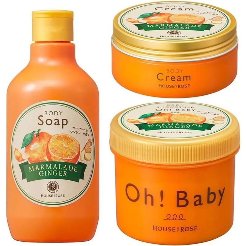 HOUSE OF ROSE Набор из 3 предметов для ухода за телом Oh Baby Скраб для тела