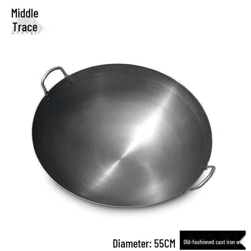 Zhongji Traditional Double-Handle Wrought Iron Wok